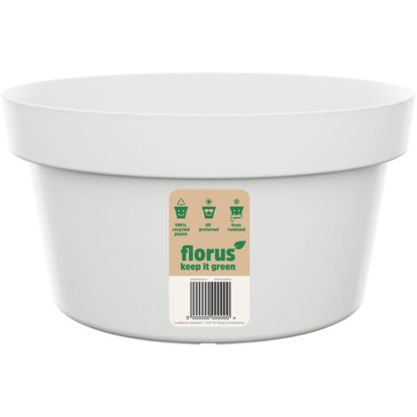 Florus Paris Bowl 35 White Vaso Rotondo