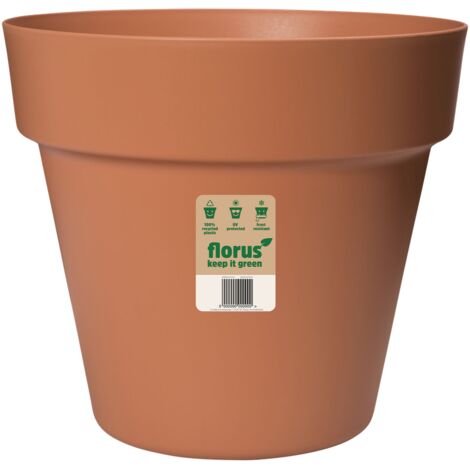 Florus Paris Flowerpot 20 Terra Vaso Rotondo