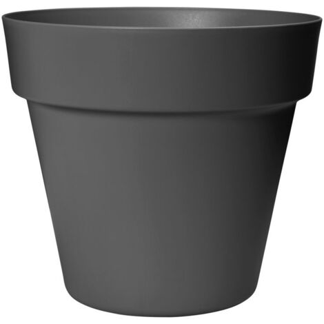 Florus Paris Flowerpot 80 Anthracite Vaso Rotondo