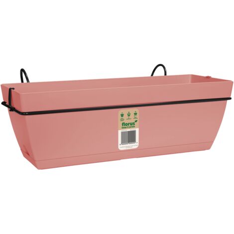 Florus Paris Kit Balconnière 50 - Rose - L 49 x B 27.5 x H 0 cm - Balcon - 100% recyclé