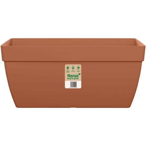 Florus Paris Terrace Trough 60 Terra Vaso Rettangolare