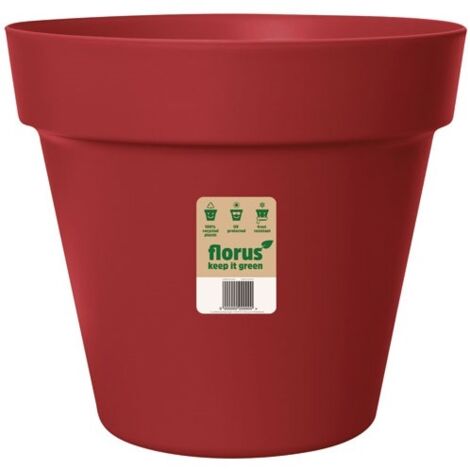 FLORUS - Pot Paris d.30 cm rouge foncé