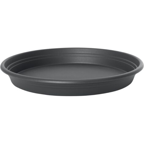 FLORUS - Soucoupe 22cm anthracite
