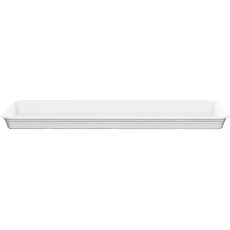 Florus Universal Rectangular Saucer L 70 White Sottovaso Rettangolare