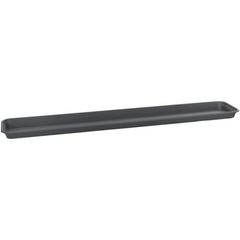 Florus Universal Rectangular Saucer M 100 Anthracite Sottovaso Rettangolare