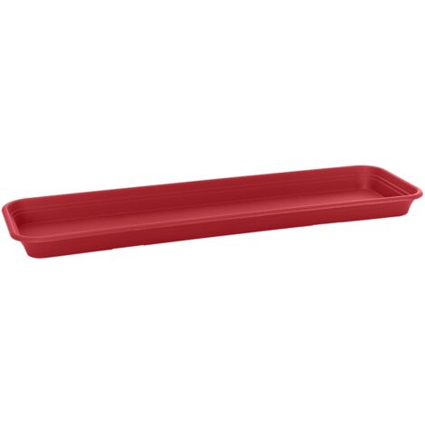 Florus Universal Rectangular Saucer M 60 Deep red Sottovaso Rettangolare