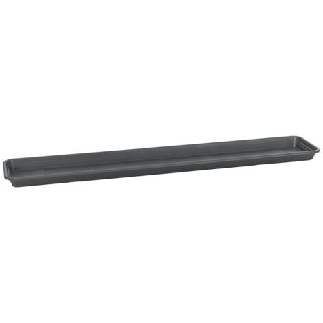Florus Universal Rectangular Saucer S 80 Anthracite Sottovaso Rettangolare