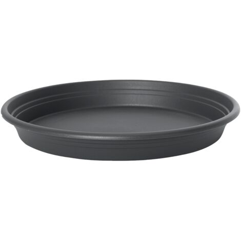 Florus Universal Saucer Round 22 Anthracite Sottovaso Rotondo