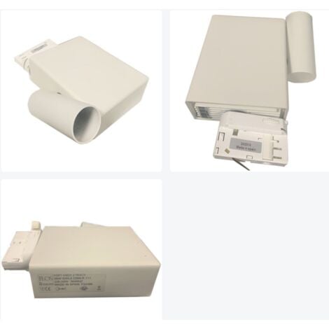 FLOS F2437009 Fort knox 2 trac White track mounted spotlight for 70W Gx8,5 CDM-R111 bulb