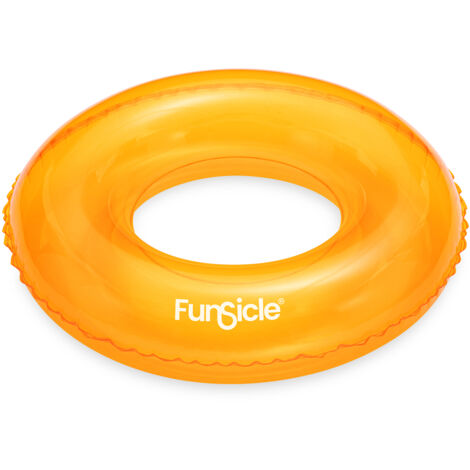 Flotador Funsicle amarillo para piscina  66x18cm