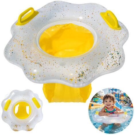 Flotador para bebés de 6 meses a 3 años, flotador inflable con forma de flor para niños, juguete acuático para el entrenamiento infantil.