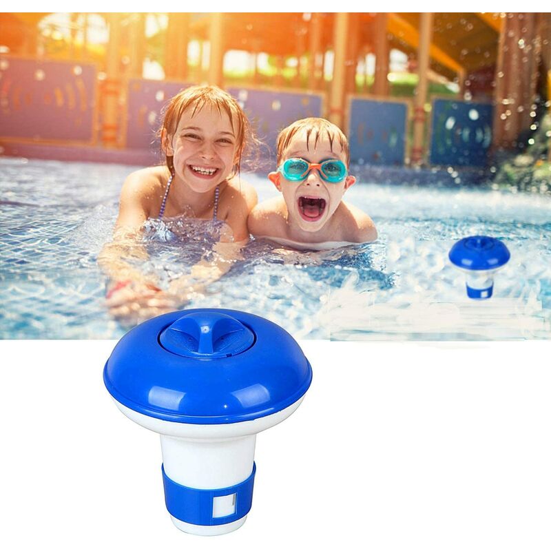 

Flotador para piscina , dispensador flotante para piscina, estante flotante, dispensador de productos químicos para spa, 1 pieza