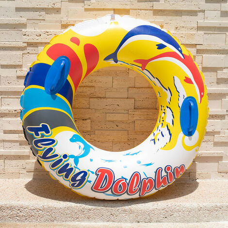 Flotadores inflables transparentes para piscina de adultos, boya de goma con plumas para interior, Círculo de natación, deportes acuáticos de playa, verano, 2022,C,Estados Unidos