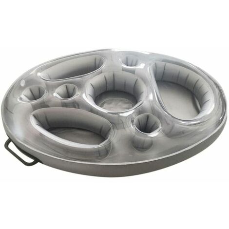 Flottant pour Piscine Porte Gobelet Spa Bouee Piscine Gonflable pour Plage Matelas Jacuzzi Gonflable Piscine Porte Verre Gonflable Piscine