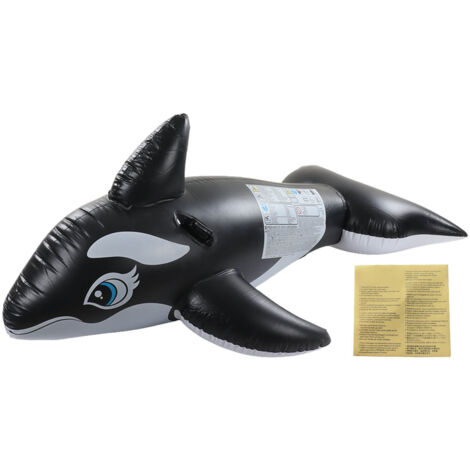 Flotteur Baleine Géant PVC Gonflage Rapide Ergonomique pour Piscine Hommes Femmes