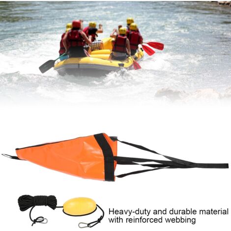 Flotteur d'Ancre Orange 60cm pour Bateau Pneumatique, Kayak, Pêche - Accessoire Portable