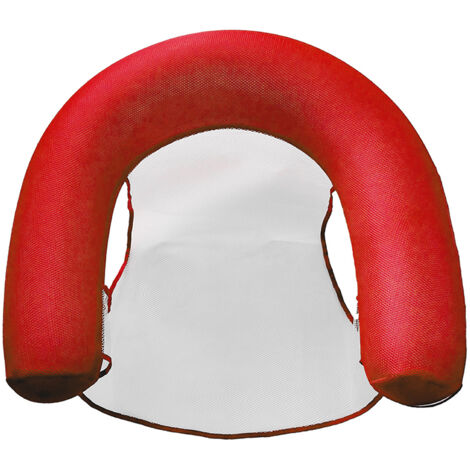Flotteur de piscine gonflable U Seat avec siège confortable, radeau pliable pour l'été et les activités aquatiques en extérieur