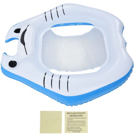 Flotteur de piscine PVC portable pour adulte, chaise lounge gonflable mignonne pour parc aquatique ou cadeau d'anniversaire.
