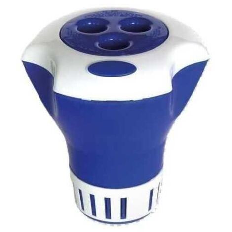 Flotteur doseur mesureur - BSI - Pour galets 20 a 200g - Mesure la température de l'eau - Pour piscines de petite a grande tail