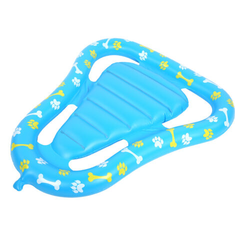 Flotteur Gonflable pour Chien, Tapis Flottant PVC pour Animaux de Compagnie, Accessoire de Piscine pour Loisirs Aquatiques