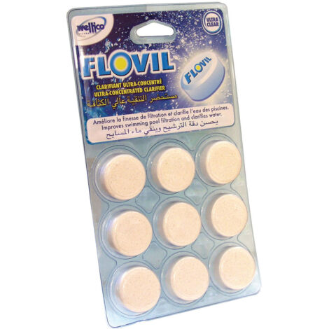 Flovil floculant clarifiant piscine blister 9 pastilles - flovil