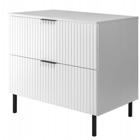 Flow 80 Waschtischunterschrank - Weiß - Modernes Design - Praktisch und elegant