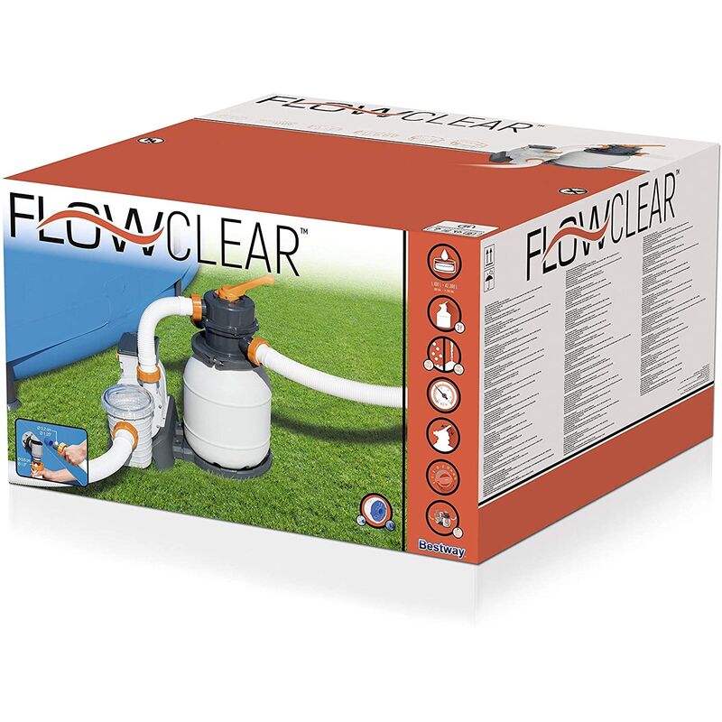 Bestway 58498E Durable Flowclear 1500 Gallon Sand Filter For Swimming