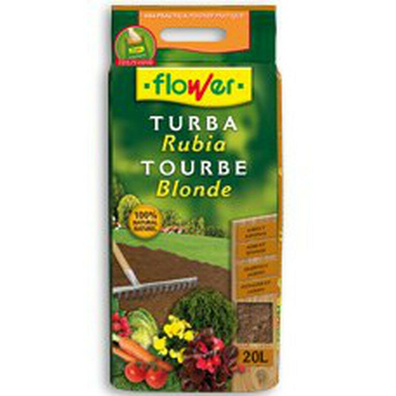 Flower - Ptrole blonde du substrat de fleurs, sac avec asa, 20 litres