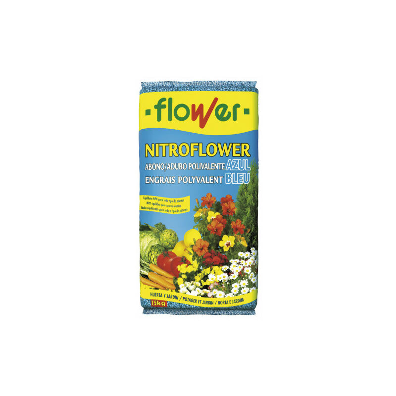 

Productos Flower - Nitroflower abono polivalente azul 15Kg | Flower