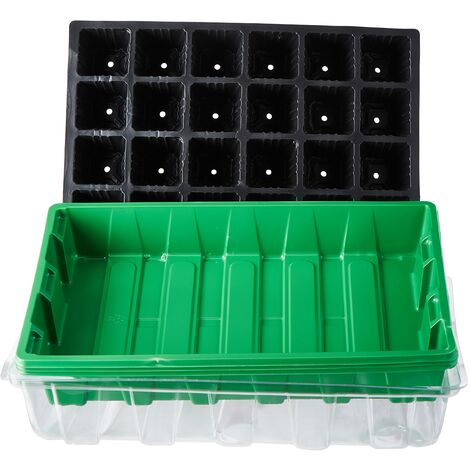Flower Hort Up Greenadero Grandes Plast Pack 3 UDS, 24 Alveolos