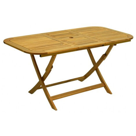 Flower Klapptisch 150x90x74h aus Holz mit Ölfinish