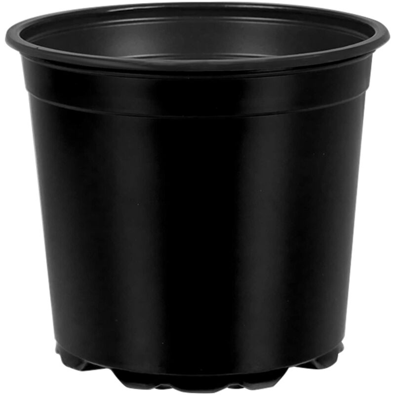 Flower Pot 200 Pcs Black Ø 15 X 13 Cm Plastic Vidaxl