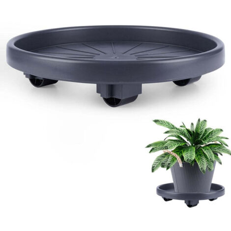 Flower pot on wheels - easy to move durable material