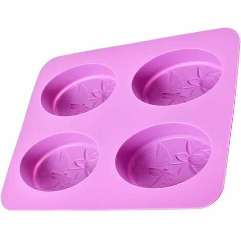 Flower Shaped Silicone Soap Molds, Homemade Soap Mold, Pudding, Jelly, Cheesecake and Brownie Mold, Non-Stick and BPA Free