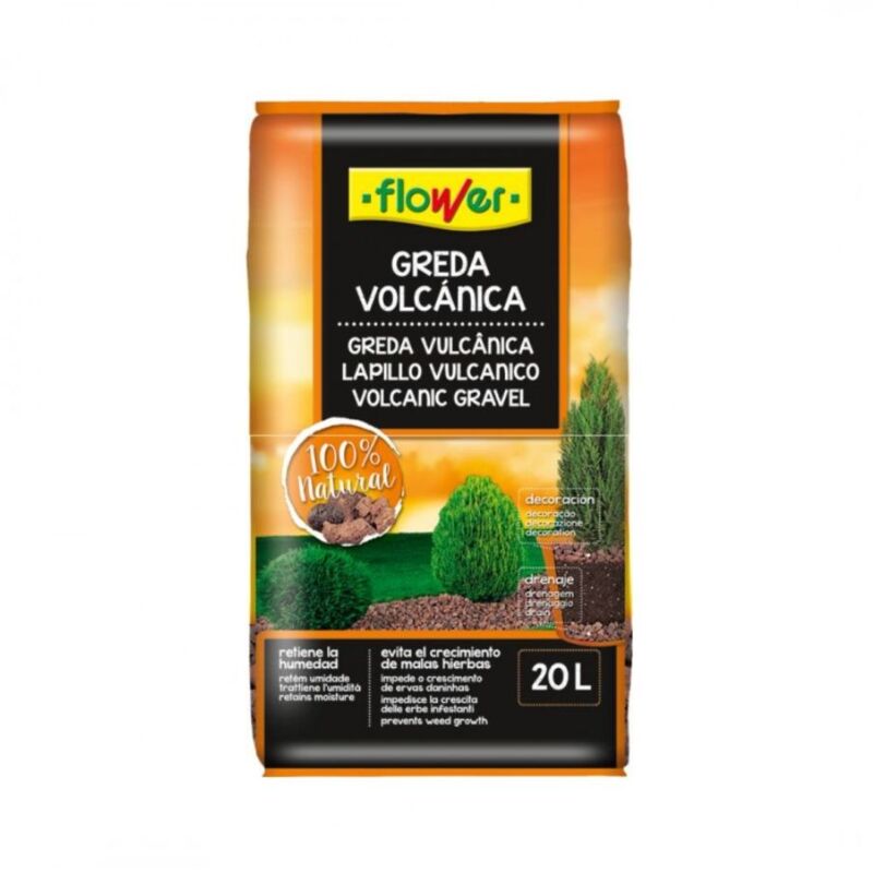 

STYLE Greda Volcánica 12/18 para Macetas y Jardineras, 20 Litros - Flower