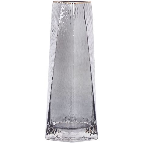 Flower Vase LILAIA Glass 27 cm Grey