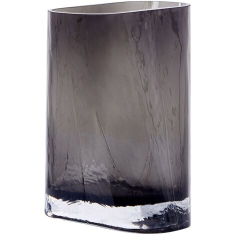 Flower Vase MITATA Glass 20 cm Grey