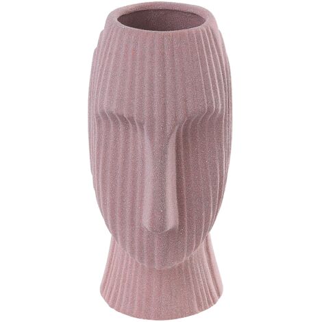 Flower Vase PALLINI Stoneware 24 cm Peach Pink