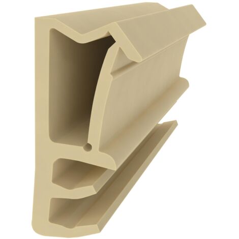 Flügelfalzdichtung 10 mm Falzhöhe - Beige - Muster - Fensterdichtung - Türdichtung - Gummidichtung für Holzfenster - Dichtung gegen Kälte und Zugluft