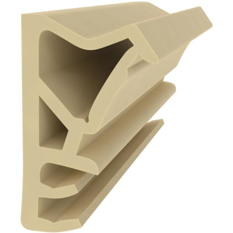 Flügelfalzdichtung für Holzfenster und Türen - Beige - 10 Meter - 11,7 mm Falzhöhe - 5 mm Nutbreite - Fensterdichtung Holz - Dichtungsprofil Flügelrahmen