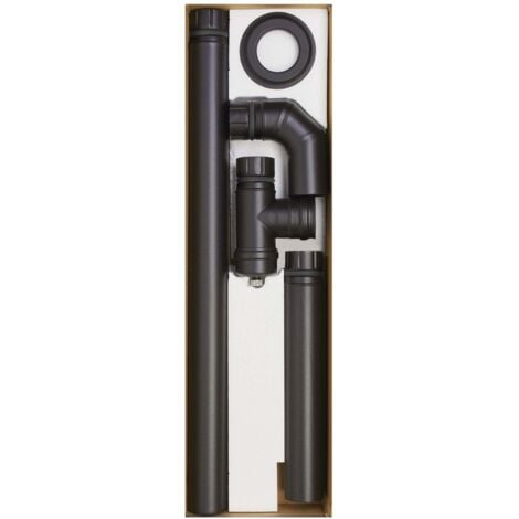 LED LEDS FLÜGELROHR-KIT FÜR ECO-PELLETOFEN 5-TEILIG AUS PORELLANE-STAHL