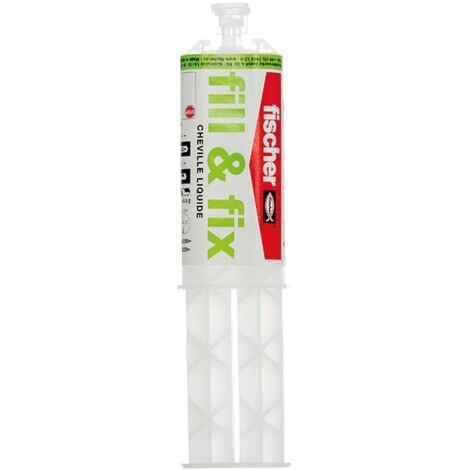 Fischer – Cheville liquide Fill et Fix – Masse d'injection polyuréthane sans solvant – Pour matériaux difficiles – Charge maximale jusqu'à 6 mm