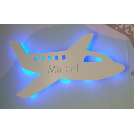 Flugzeug-Nachtlampe mit Namen