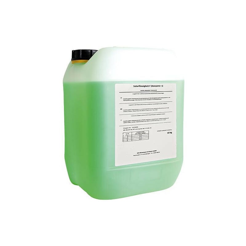 Fluide caloporteur maintenance solaire protection contre la corrosion bidon vert 10 l à diluer