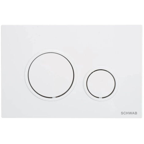 FLUIDMASTER Placca Schwab Vela Doppio Scarico Bianco