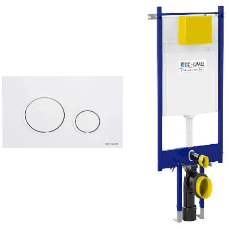 FLUIDMASTER Placca Vela bianco + Modulo autoportante per wc sospeso duplo 199 codice prod: P47-0130-0253 T02-2116-0250