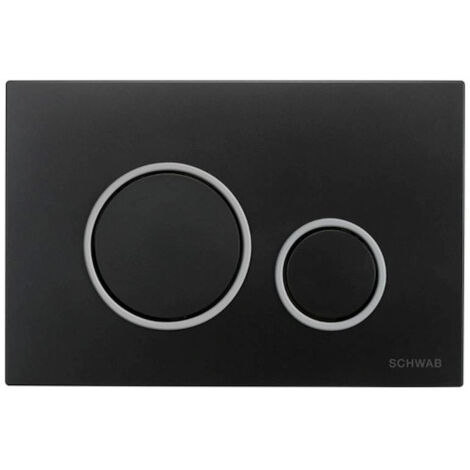 FLUIDMASTER Placca Vela nero con anello cromo lucido codice prod: P47-0202-0250