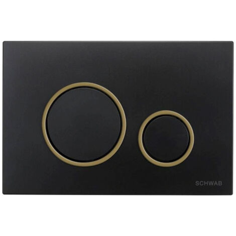 FLUIDMASTER Placca Vela nero con anello dorato codice prod: P47-0235-0250