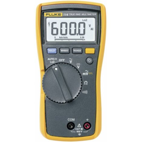 Fluke 114 Multimetro portatile digitale CAT III 600 V Display (Counts): 6000