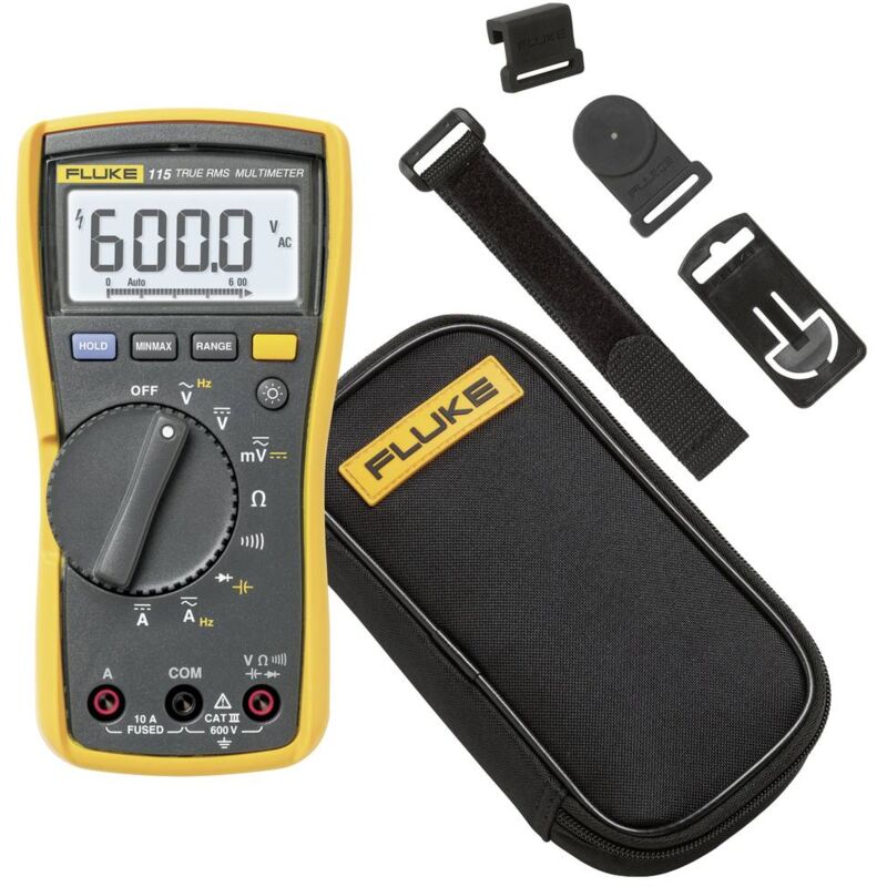 Fluke - 115/C50/TPAK Multimètre numérique cat iii 600 v Affichage (nombre de points): 6000